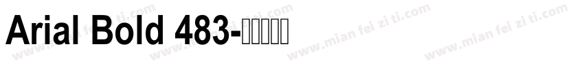 Arial Bold 483字体转换